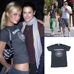 Ramones Band Baby Tee As Seen On Paris Hilton And Megan Fox